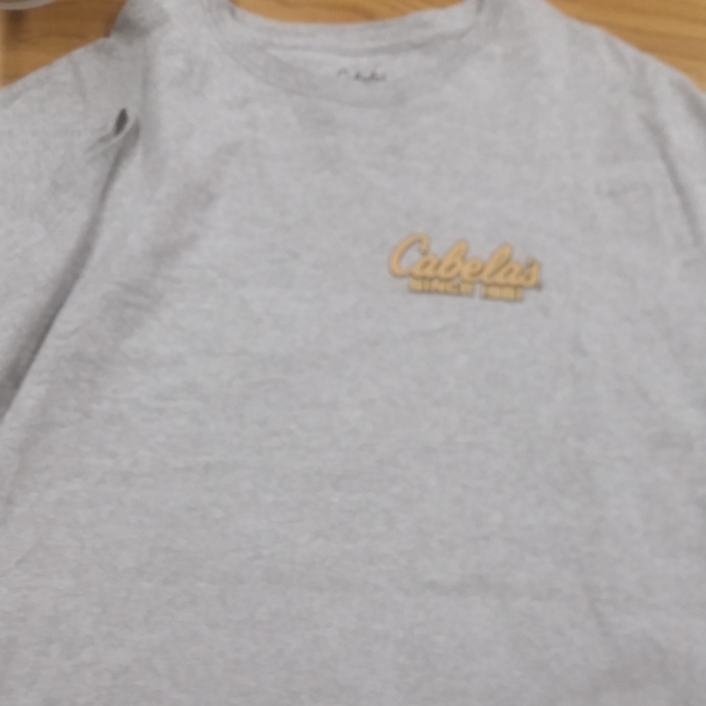 Cabelas Mens Gray T Shirt Plane XXL